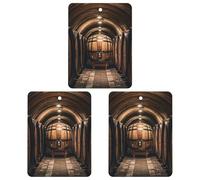 Tonneaux en chêne pour ranger les désodorisants de voiture de vin, tablettes d'aromathérapie carrées grises pour décoration de voiture, chambre à coucher, armoire, armoire à chaussures, élimine