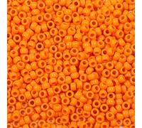 Tonnelet Perles Orange Colorées pour Bracelet, Bijoux et Cheveux - 1000pcs Perles de Poney Acryliques Avec Grand Trou - Orange