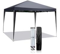 Tonnelle 3 x 3 m Pop-Up Tonnelle Pliante imperméable, pour Festivals, plages, terrasse ,Gris