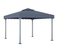 Tonnelle 300x300 cm Anthracite Aluminium Pavillon Tente de Réception vidaXL