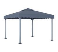 Tonnelle 300x300 cm Crème Belvédère Aluminium Tente de Réception Jardin vidaXL