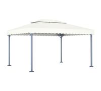 Tonnelle 400x300 cm Crème Aluminium Acier Chapiteau Tente de Réception vidaXL