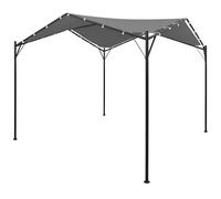Tonnelle 4x4 m Anthracite Tente de Réception Chapiteau Pavillon Jardin vidaXL