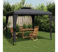 Tonnelle à Double Toit Pavillon Belvédère Jardin Patio Extérieur Acier vidaXL