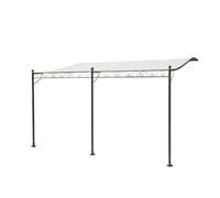 Tonnelle adossée Beige 4 x 3 m Noir