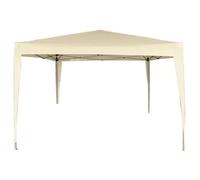 AKTIVE Tonnelle Pliante 300X300X240 cm Crème, Structure Légère en Métal avec Toit en Polyester Imperméable, Montage Rapide sans Outils, Idéal pour Jardin et Terrasse (62188)