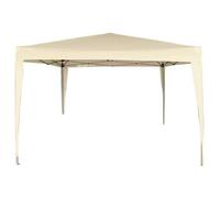 AKTIVE Tonnelle Pliante 300X300X240 cm Crème, Structure Légère en Métal avec Toit en Polyester Imperméable, Montage Rapide sans Outils, Idéal pour Jardin et Terrasse (62188)