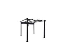 Tonnelle autoportante 3 x 3 m en aluminium et toile grise REGIA