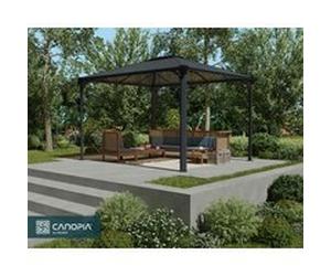 Tonnelle autoportante aluminium et toit polycarbonate Canopia by Palram Martinique 3,6 x 2,96 m