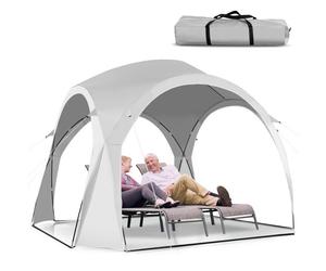 Tonnelle autoportante COSTWAY 327x327x270cm - Protection solaire UPF50+ - Structure coupe-vent et stable