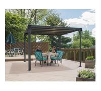 Tonnelle autoportante Milano 3000 - 9,6 m² - Aluminium et polycarbonate PALRAM