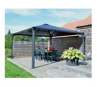 Tonnelle autoportante Palermo 4300 - 18,4 m² - Aluminium et polycarbonate PALRAM