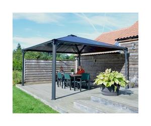 Tonnelle autoportante Palermo 4300 - 18,4 m² - Aluminium et polycarbonate PALRAM