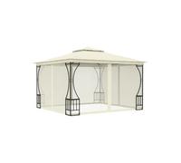 Tonnelle avec moustiquaire 300x300x265 cm Crème