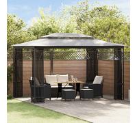 Vidaxl Tonnelle Avec Moustiquaire 300x300x265 Cm Anthracite