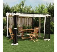 Tonnelle avec Parois en Filet Belvédère Pavillon Patio Extérieur Acier vidaXL