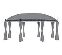 Vidaxl Tonnelle Avec Rideaux 520x349x255 Cm Anthracite Gris