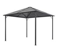vidaXL Tonnelle chapiteau de patio en aluminium – Toit anthracite – Tente de réception