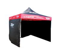 Tonnelle barnum - BIHR - 3m x 3m - Pliable - Structure en acier - 3 côtés amovibles