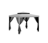 Barnum De Jardin 3l X 3l M Avec Moustiquaires Métal Polyester Gris Gris