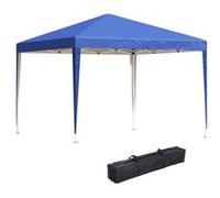 Tonnelle barnum de jardin pliant anti-UV + sac de transport acier Oxford 3 x 3 x 2,55 m bleu Bleu G