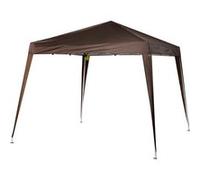 Outsunny Tonnelle de Jardin 3x3m Pop up Tente Pliable Acier Polyester imperméabilisé Anti UV avec Sac de Transport Chocolat
