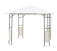 Tonnelle barnum pavillon de jardin métal époxycpolyester haute densité crème