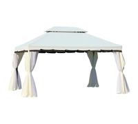 Outsunny - tonnelle - Aluminium - 390x290x280cm - Crème