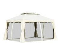 Pavillon de jardin 3,9L x 2,9l x 2,8H m écru