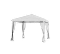 Outsunny Tonnelle Pop-up Barnum Pliant Style Colonial 3 x 3 m 4 moustiquaires + Sac de Transport crème