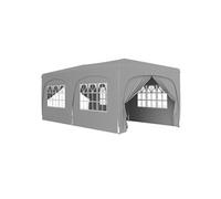 Outsunny – Tonnelle pliante 3x6 m Pop-up – Hauteur ajustable, sac transport, sacs sable – Gris clair