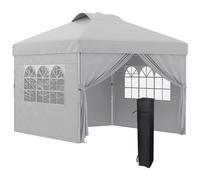 Tonnelle Barnum Pop-Up Pliant 2,97l X 2,97l X 2,84h M Sac Transport Inclus Gris