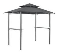 Tonnelle de jardin pour barbecue Parga 250 x 241 x 151 cm Anthracite Gris Foncé