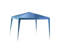 Tonnelle de Jardin 3x3 m, bâche imperméable 110g/m², Armature Acier, chapiteau sans Murs, abri extérieur Anti-UV pour réception, Repas, Mariage, Camping - - Bleu