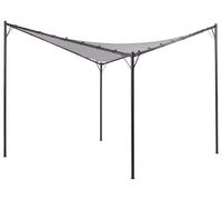 Tonnelle de jardin 300 x 300 cm gris AVENTINE