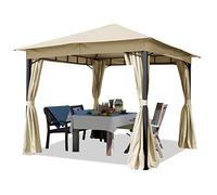 TOOLPORT Sunset 3x3 m, Tonnelle de jardin, Sunset Classic, champagne - (300180)