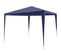 Tonnelle De Jardin 3x3m Bleu, Chapiteau De Reception | Structure Acier Peint Antirouille, Toit Polyethylene Impermeable, Pour Mariage, Camping, Fete