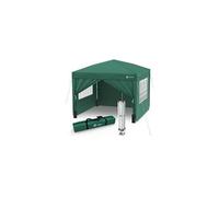 VOUNOT® Tonnelle de Jardin Tente 3x3m Pliable avec 4 Côtés et 4 Sacs de Sable Tente Pliante de Jardin pour Camping Festival Plage Jardins Sac de Transport Inclus Vert