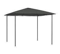Tonnelle de Jardin 3x3x2.6 m, Abri Extérieur en Acier avec Toit 160 g/m², Pergola Jardin Exterieur Résistante, pour Terrasse, Jardin, Événements, Couleur Anthracite