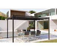 Tonnelle de jardin autoportante Côté Lounge : 3 x 3 m / Gris