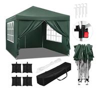 Tonnelle de Jardin avec 4 Sacs de Sable - WOLTU Tente Pliante - 3x3m - Vert W0UETT0738