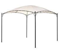 Tonnelle de Jardin avec Structure en Acier 305 x 305 cm et Toile Beige Vomero