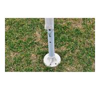 Tonnelle de jardin avec toit en pyramide 3x3 m | Cadre en Acier Teint, Toit en Polyéthylène, 8 Poteaux, 4 Cordes, pour Mariage et Barbecue