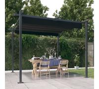 Tonnelle de Jardin avec Toit Rétractable 4x3 m Crème Belvédère Jardin vidaXL