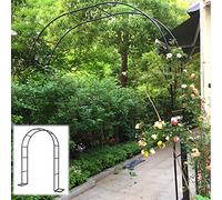 Tonnelle de Jardin en métal, Arceau de Jardin Solide, Arche à rosiers, Arcade De Jardin Treillis pour Plantes grimpantes, Roses, Support pour Plantes de fête de Mariage,Noir,240x220x40CM