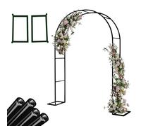 Tonnelle de jardin en métal, pergola en arche de rose, treillis en fer forgé pour plantes grimpantes, vignes et fleurs, support de décoration de mariage, structure de jardin extérieur (couleur