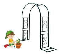 Tonnelle de Jardin en métal pour pelouse extérieure, terrasse, Gazebo, Mariage, Plantes grimpantes, Treillis de rosiers Robuste, Treillis de Jardin en Acier (Vert, 300 x 40 x 230 cm)