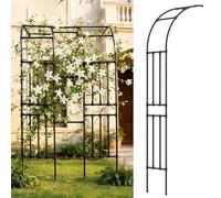Tonnelle de Jardin Murale en métal, Support d'arrière-Plan Demi-côté 1.2M/1.5M/1.8M/2.4M, pergola en Treillis, Arche de Vigne pour Plantes grimpantes(60x240x40CM/2.0x7.9x1.3ft)