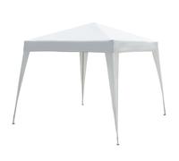 Outsunny Tonnelle de jardin pop-up pliant 3 x 3 x 2,4 m acier polyester imperméabilisé anti-UV blanc