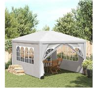 Tonnelle de jardin/ Pavillon de Jardin/Tente de réception Chapiteau Blanc 3x4m 90334